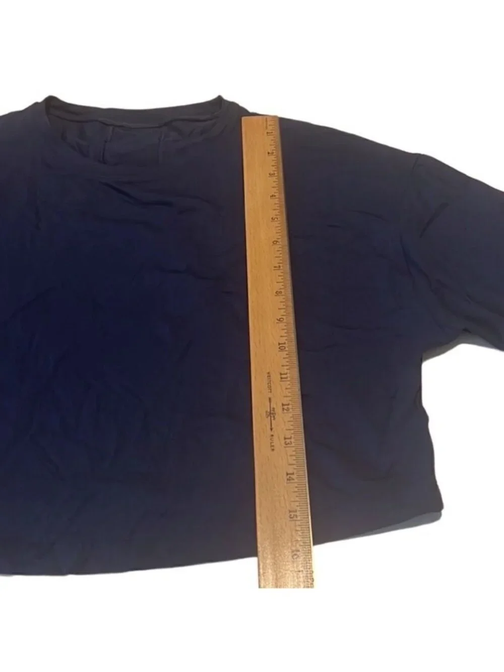 Lululemon Blue Pullover Long Sleeves Round Neck Crop Top Size Large
